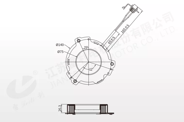 Mechanical Dimensions for Electronic Starter